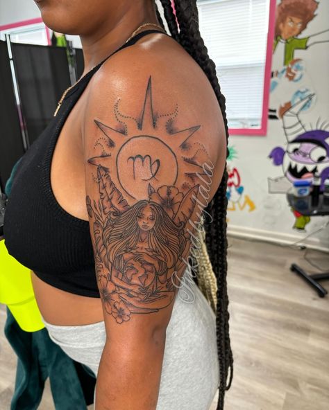 VIRGO SZN IS FINALLY HERE!♍️💕 Text ( 317-502-8577 ) to book your next tattoo or submit a tattoo request☆     ⁃    Please read policy and watch highlights before booking ☆     ⁃    Appointments only! • • • • • • #indyartist #indytattooartist #indytattoos #indytattoo #indytattooexpo #selftaught #selftaughtartist #selftaughttattooartist #local #womantattooartist #femaletattooartist #indianapolis #indy #tattooideas #blacktattooartist #art #smallbusiness #tattoodesign #freehandtattoo #privates... Virgo Tattoo Ideas, Virgo Szn, Private Tattoos, Free Hand Tattoo, Tattoo Expo, Virgo Tattoo, Female Tattoo Artists, Next Tattoo, Thigh Tattoo