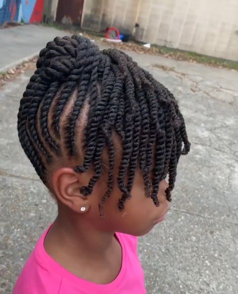 Little Black Girls Hairstyles Natural 4c, Toddler Twist Hairstyles, Flat Twist Hairstyles For Kids, Kids Twist Hairstyles, Hairstyle For Children, Fitness Hairstyles, Kids Cornrow Hairstyles, Cornrow Hairstyle, Flat Twist Hairstyles