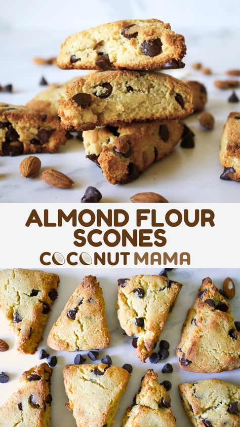 These almond flour scones are are gluten-free, tender, and delicious! This base recipe can be used to create your favorite scone flavors like blueberry scones, cranberry orange scones, or my favorite, coconut lime scones! Almond Flour Cranberry Scones, Keto Scones Almond Flour, Gluten Free Scones Recipe Almond Flour, Almond Flour Scones Recipe, Coconut Flour Scones Recipe, Oat Flour Scones, Healthy Scones Recipe, Coconut Flour Scones, Scone Flavors