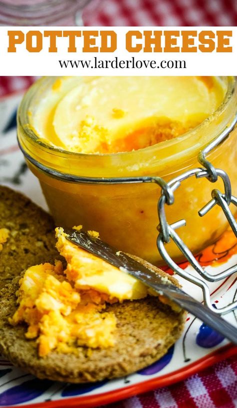 Potted Cheese Leftover Cheese, Pub Cheese, Cheese Recipes Homemade, English Cheese, Cheese Spread Recipes, Cheese Making Recipes, Pate Recipes, Butter Cheese, Spread Recipes