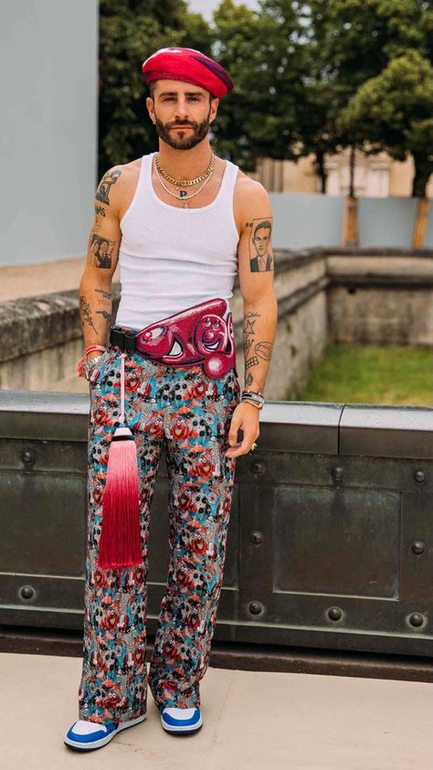 Mens Crazy Fashion, Eccentric Male Fashion, Weird Fashion Men, Mens Maximalist Fashion, Eccentric Mens Fashion, Maximalist Mens Fashion, Maximalist Street Style, Maximalist Fashion Men, Eccentric Outfits Men