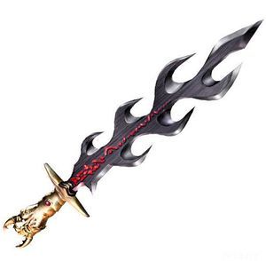 The Dark Dragon Blade Fantasy Blade, Dragon Blade, Ninja Gaiden, Fantasy Props, 다크 판타지, Cool Swords, Terraria, Dungeons And Dragons Homebrew, Cool Knives