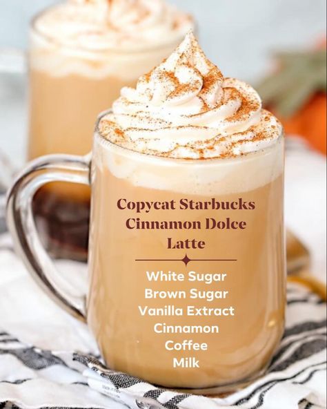 Coffee With Milk, Cinnamon Drink Recipes, Steamed Milk Recipe, Milk Frother Recipes, Frother Recipes, Starbucks Cinnamon Dolce Latte, Cinnamon Dolce Latte Recipe, Cinnamon Dolce Latte, Nespresso Recipes