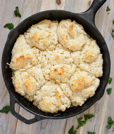 Goat Cheese Beer Biscuits Beer Biscuits, Buttermilk Drop Biscuits, Cooking With Beer, Cheddar Biscuits, Drop Biscuits, Cheese Biscuits, Sausage Gravy, Cast Iron Skillet, Iron Skillet