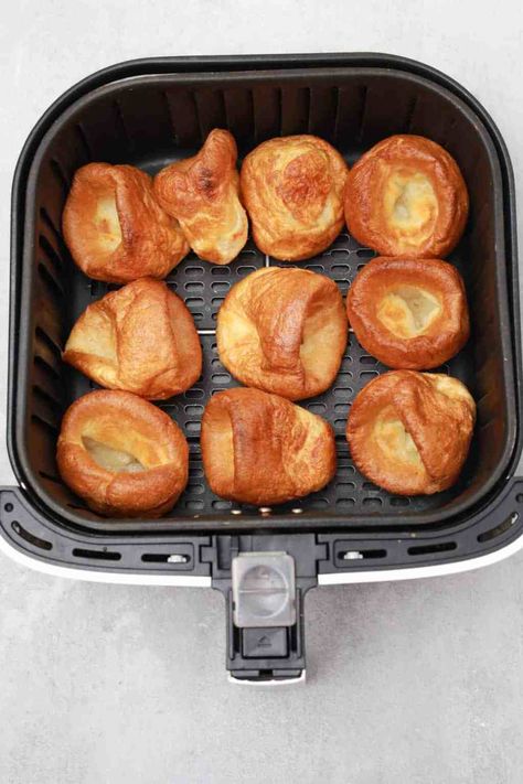 Frozen Yorkshire Pudding In Air Fryer - K's Cuisine Air Fry Yorkshire Pudding, Yorkshire Pudding In Airfryer, Scottish Eggs Air Fryer, Giant Yorkshire Pudding Recipe, Cast Iron Yorkshire Pudding, Frozen Chicken Wings, Yorkshire Puddings, Crispy Chicken Wings, Yorkshire Pudding