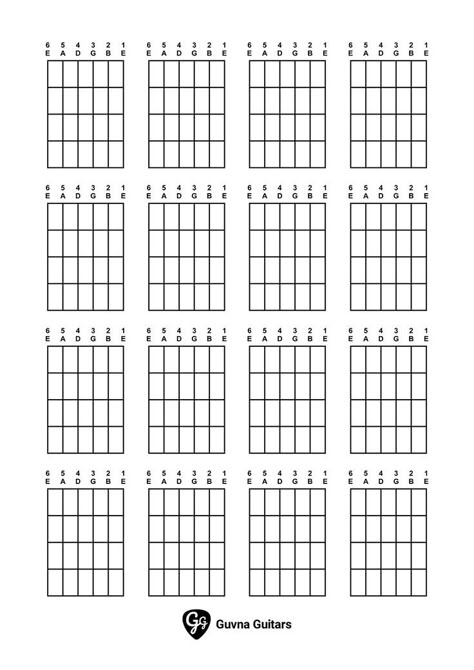 Blank Guitar Chord Charts (printable .pdf diagrams) Music Hacks, Guitar Chords And Scales, Guitar Chord Progressions, Guitar Classes, Guitar Fingers, Guitar Cord, Learn Guitar Chords, Easy Guitar Tabs, Guitar Tabs Songs