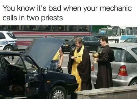 R.I.P. Car Catholic Humor, Funny Car Memes, Everything Funny, Funny Captions, Fresh Memes, Bones Funny, Popular Memes, Funny Photos, Dankest Memes