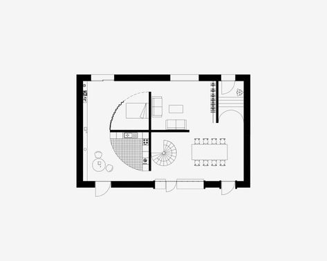 Alps Cabin, Compact Architecture, Adu Ideas, Master Thesis, Hotel Plan, Architecture Concept Diagram, Architectural Floor Plans, House Construction Plan, Floor Plan Layout