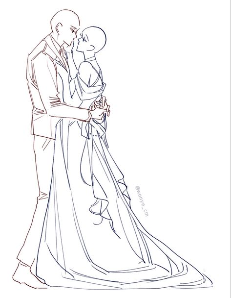 Couple Poses Reference Drawing, Poses Reference Drawing, Wedding Drawing, Best Photo Poses For Couples, Drawing Couple Poses, Couple Poses Reference, Drawing Bases, 캐릭터 드로잉, Reference Drawing