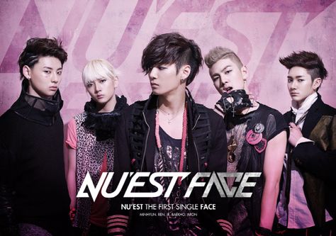 Nu'est face album cover Nuest Kpop, Pop Albums, Pop Dance, Korean Music, Pledis Entertainment, Korean Pop, Debut Album, Face Cover, K Pop Music