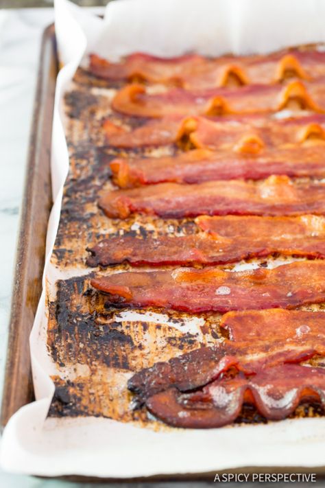 How to Make Easy 2-Ingredient Coke Soaked Bacon Recipe on ASpicyPerspective.com Oven Bacon, Christmas Breakfast Casserole, Perfect Bacon, Breakfast Casserole Bacon, Bacon In The Oven, Blt Sandwich, Avocado Sandwich, Bacon Avocado, Stuffed Jalapenos With Bacon