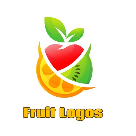 Fmcg Logo, Fruit Logo Design Ideas, Sushi Logo, Fruit Logo Design, Juice Logo, Candy Logo, Fruit Company, Fruit Chip, Fruit Logo