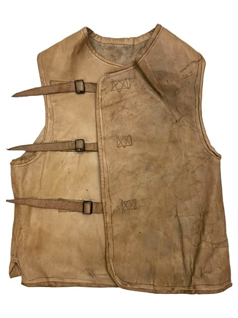 Original 1940s Leather Waistcoat with WW2 History in Jackets & coats 50s Workwear, Men Waistcoat, Ww2 Uniforms, Luxury Menswear, Leather Waistcoat, Ww2 History, Men's Waistcoat, Fantasy Style, Walter Scott