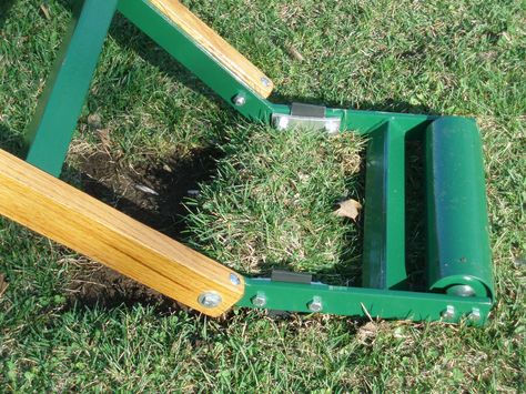 The manual sod cutter, also called a sod kicker, is an option for removing old sod. Removing Sod, Lawn Renovation, Grass Weeds, Best Garden Tools, Lawn Tools, Lawn Equipment, Garden Help, Backyard Inspo, House Plants Decor