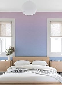 How To Ombre Wall Paint, Purple Accent Wall, Purple Girls Bedroom, Lavender Bedroom, Purple Room Decor, Lab Ideas, Light Purple Wallpaper, Pink Purple Ombre, Purple Aura