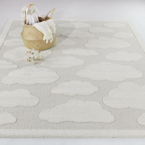 The Mod-Tod Kids' Rug Collection is designed specifically with kids in mind. The innovative high-low polypropylene pile creates a 3D-effect that provides warmth and trendy design options. Cloud Rug, Eclectic Area Rug, Motif Art Deco, Gray Rug, Nursery Rugs, Geometric Area Rug, Area Rugs For Sale, Online Home Decor Stores, Grey Rugs