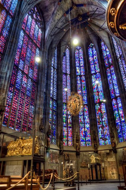 Aachen Cathedral | by brobb565 Christian Architecture, Aachen Cathedral, Aachen Germany, Stained Glass Church, Gothic Cathedrals, Cathedral Architecture, European City, True Homes, Church Interior