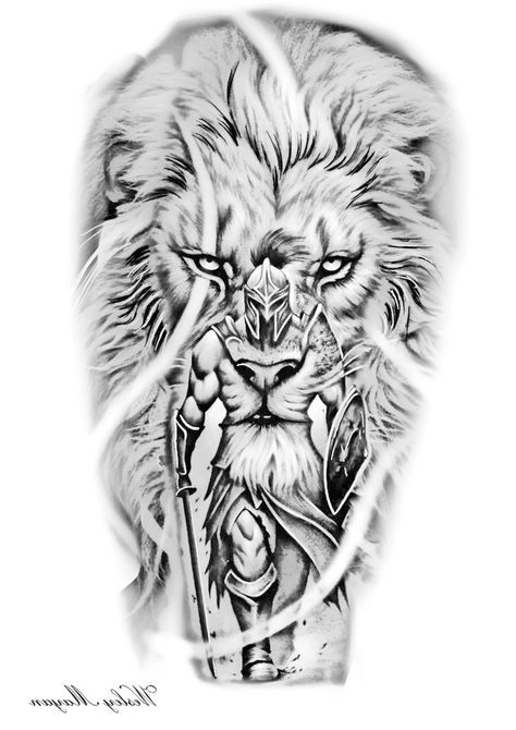 Men’s One Arm Sleeve, Lion Angel Tattoo, Lion Warrior Tattoo, Lion Chest Tattoo, Owl Eye Tattoo, Animal Tattoos For Men, Lion Art Tattoo, Gladiator Tattoo, Best Leg Tattoos