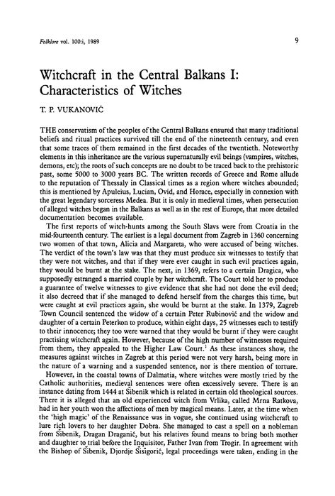 Witchcraft in the Central Balkans I: Characteristics of Witches on JSTOR Basque Witchcraft, Balkan Witchcraft, Language Journal, Useless Things, Cultural Studies, Witchy Things, Grad School, Book Of Shadows, Good To Know