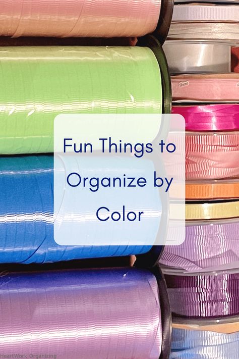 Organizing By Color, Organize By Color, Things To Organize, I Am Blue, Colored Tape, How To Store Bread, Rainbow Order, Storing Craft Supplies, Can Organizer