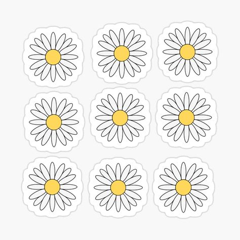 Daisy Sticker, School Stickers, Aesthetic Stickers, Sticker Pack, Glossier Stickers, Printable Stickers, Stickers Packs, Print Stickers, Science Poster