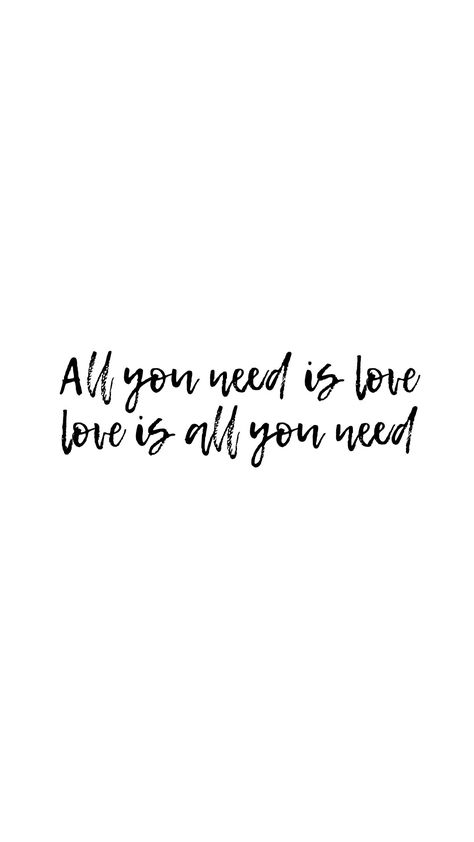 Love Is All You Need Tattoo, Love Is All You Need, Tru Love, All We Need Is Love, Love And Pride, Love Is, Love Tattoos, All You Need Is Love, Family Quotes