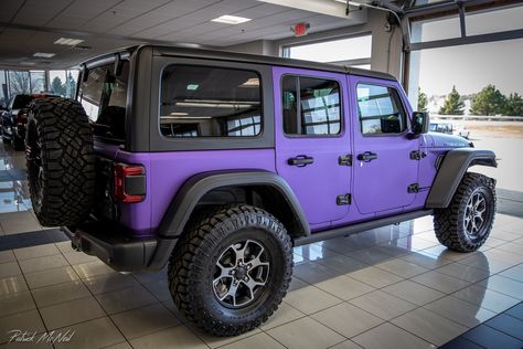 Purple JL Wrangler Rubicon (JLUR) Build | 2018+ Jeep Wrangler Forums (JL / JLU) - Rubicon, Sahara, Sport, Unlimited - JLwranglerforums.com Purple Jeep Wrangler, Purple Jeep, Jl Wrangler, Jeep Baby, Custom Jeep Wrangler, Pink Jeep, Jeep Wrangler Accessories, Purple Car, Dream Vehicles