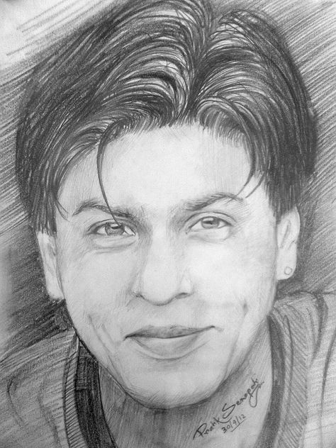 shahrukh khan World Best Drawing, Sharukhan Drawing, Best Pencil Drawing Images, Srk Drawing, Srk Sketch, Face Drawings Sketches, Shahrukh Khan Drawing, Face Sketching, Face Shading