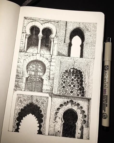 Architecture Drawing Sketchbooks, Moleskine Sketchbook, Architecture Sketchbook, Architecture Drawing Art, Islamic Art Pattern, Be First, Blast From The Past, A Level Art, Architecture Sketch