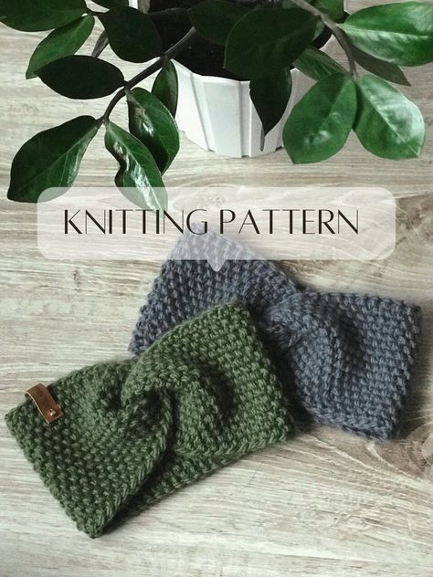 Headband pattern, soft wool headband, hand knitted honeycomb style, knitting pattern rice, handmade ear warmers,winter warm wool ear warmers Cozy Headbands, Wool Headband, Knit Headband Pattern, Quick Knits, Pdf Knitting Pattern, Diy Headband, Headband Pattern, Hat Knitting Patterns, Diy Knitting