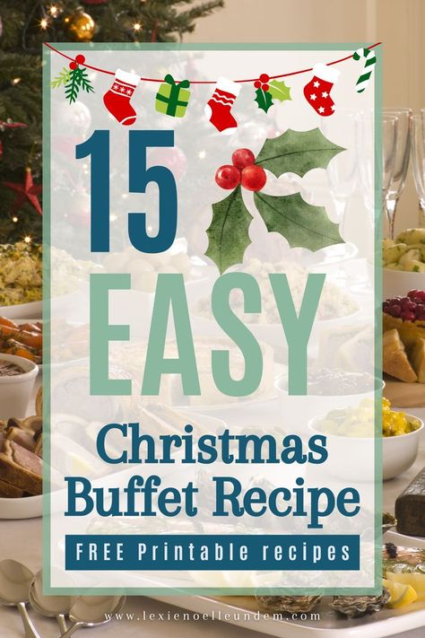 Festive Christmas party finger foods and buffet ideas, perfect for large holiday gatherings. Ham Buffet Menu Parties Food, Christmas Food Buffet Ideas, Christmas Buffet Ideas Food Easy Recipes, Christmas Office Party Food, Christmas Buffet Table Food, Christmas Dinners For A Crowd, Christmas Eve Buffet Menu Ideas, Christmas Party Buffet Ideas, Lunch Buffet Menu Ideas