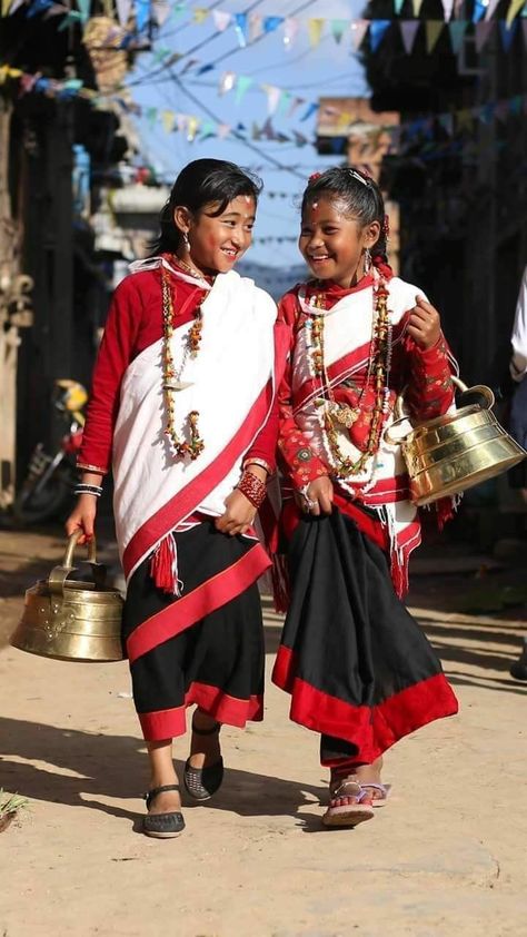 Nepali Traditional Dress, Formal Dress For Boys, Traditional Dress Men, Traditional Dress For Men, Newari Culture, Nepali Traditional, Nepal Clothing, Nepal People, Nepal Culture