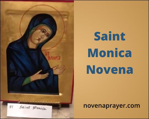 Saint Monica Novena St Monica Novena, St Monica Prayer, Saint Monica, Novenas Catholic, Mary Jesus Mother, St Monica, Prayers For My Husband, Jesus Mother, Jesus Loves Us