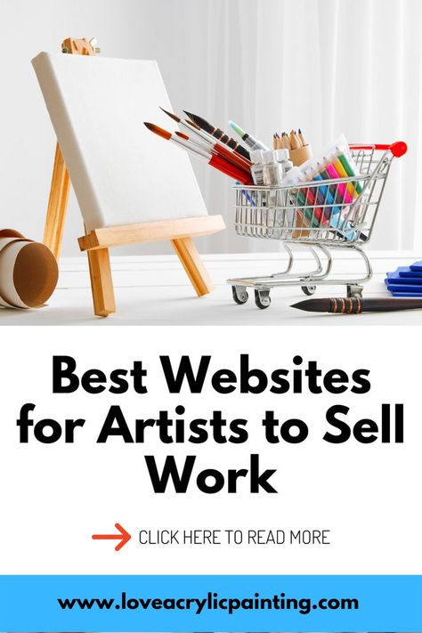 Discover what are the best websites for artists to sell their artwork so you can start making money doing what you love! Love Acrylic Painting, Sell Paintings Online, Websites For Artists, Cheap Kitchen Cabinets, Money Tattoo, Art Biz, Kerala Mural Painting, Easy Money Online, Best Websites