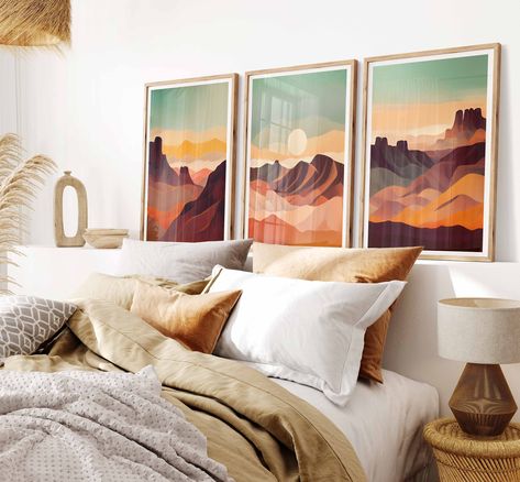 Scenic Wall Art, Living Room Decor Neutral, Above Bed, Blue Wall Art, Mountain Wall Art, Photography Wall, Blue Walls, Photography Wall Art, Bedroom Wall