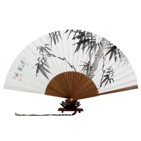 drawings of hand held fans | Korean Hand Fan - Hand Painted ... Bamboo Painting, Paper Hand Fans, Chinese Fans, Party Fans, Painted Fan, Rice White, Fan Drawing, Red Orchids, Chinese Fan