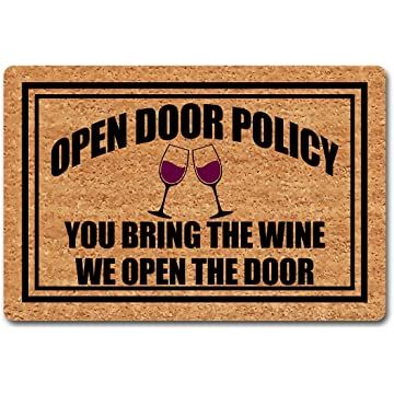 Amazon.com Shopping Cart Wine Door, Wine Door Mat, Funny Welcome Signs, Porch Mat, Door House, Open Door Policy, Wine Funny, Welcome Signs Front Door, Rubber Door Mat