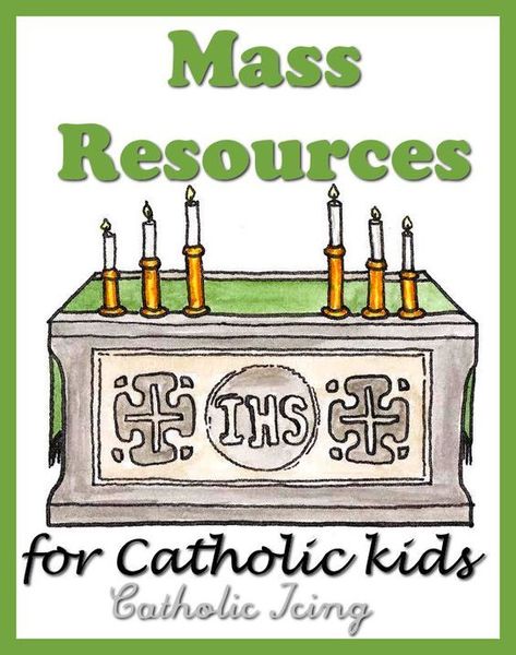 Mass Resources for Catholic Kids- a round up from Catholic Icing Psr Activities, Faith Activities, Ccd Activities, Mass Activities, Anchor Activities, Catholic Classroom, Catholic Kids Crafts, Catholic Icing, Catholic Kids Activities