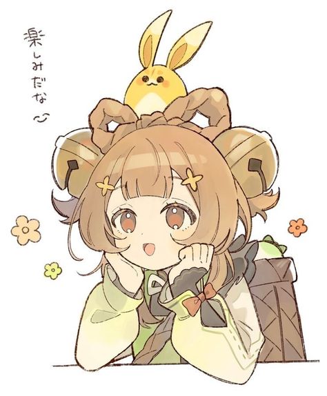 Cute Genshin Art, Yao Yao Genshin Impact, Yaoyao Genshin Impact, Genshin Impact Art, Yao Yao, Genshin Art, 캐릭터 드로잉, 영감을 주는 캐릭터, Cute Chibi