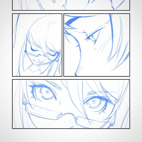 Kuvshinov Ilya is creating Illustrations and Comics Mini Comic Ideas, Kuvshinov Ilya, Animation Drawing Sketches, Ilya Kuvshinov, Comic Book Layout, Comic Tutorial, Manga Reference, Comic Layout, Drawing Examples