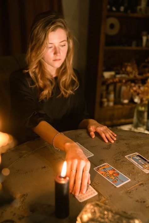 Tarot Photography, Candle In The Dark, Tarot Prediction, Fortune Telling Cards, Best Psychics, Online Psychic, Witch Stuff, Online Tarot, Tarot Card Readers