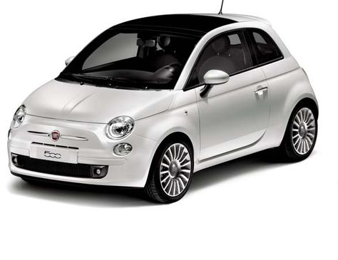 White Fiat 500 car I want! White Fiat 500, Fiat 500 White, Fiat 500 Car, Fiat 500 Lounge, Fiat 500c, New Fiat, Tiny Cars, Fiat 600, Car Goals