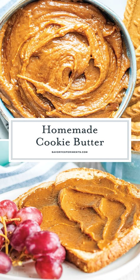 Cookie Butter Recipe, Homemade Cookie Butter, Muffins Apple, Flavored Butter Recipes, Butter Recipes Homemade, Homemade Cookie, Cookie Recipes Homemade, Flavored Butter, Butter Recipes