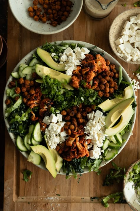 Whole Food Salads, Salad Protein Ideas, Protein Salad Vegetarian, Feminine Food, Plant Based Salads, Vegan Cobb Salad, 2025 Health, Salad High Protein, Meal Salads