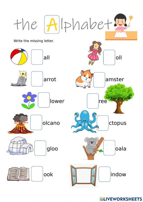 Worksheet For Nursery Class, Library Games, Test For Kids, English Ideas, Letter Crafts, Kindergarten Reading Worksheets, Sight Words Kindergarten, English Lessons For Kids, English Activities