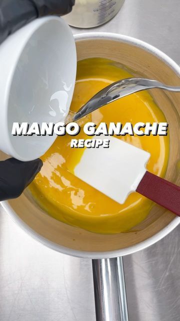 Mango Ganache, Recipe Mango, Cacao Butter, Ganache Recipe, Chocolate World, Mango Puree, Heavy Cream, Recipe Book, White Chocolate