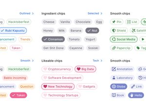 React design system UI kit - Chips, Select, Filters for Figma by Roman Kamushken for Setproduct on Dribbble Design System Ui, Chips Design, Desain Ux, Figma Design, Ux Kits, Ui Ux 디자인, App Design Layout, Desain Ui, Ui Patterns