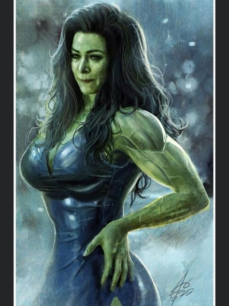 Female Hulk, Miss Hulk, Book Women, Jennifer Walters, Hulk Art, Marvel Heroines, Tatiana Maslany, Marvel Superheroes Art, Green Giant