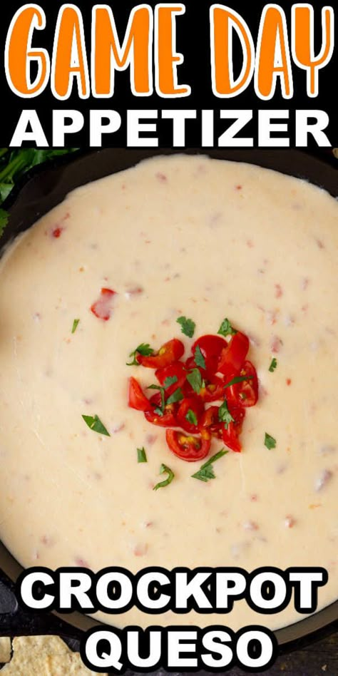 Crockpot Queso Recipe, Crockpot Cheese Dip, Queso Dip Easy, Crockpot Queso, Crockpot Dip, Queso Dip Crockpot, Cheese Dip Crock Pot, Crock Pot Queso, Dip Recipes Crockpot