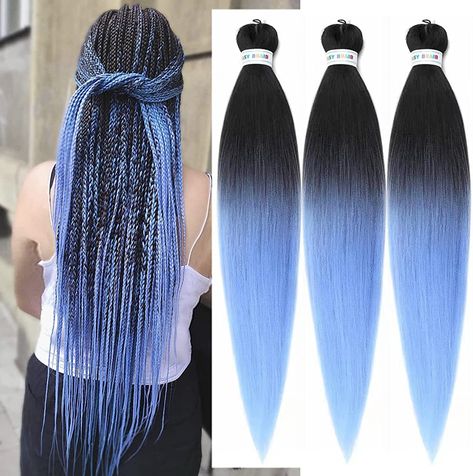 Fake Blonde Hair, Blue Braiding Hair, Fake Blonde, Blonde Braiding Hair, Blue Box Braids, Purple Box Braids, Cornrow Hairstyle, Rasta Hair, Ombre Box Braids